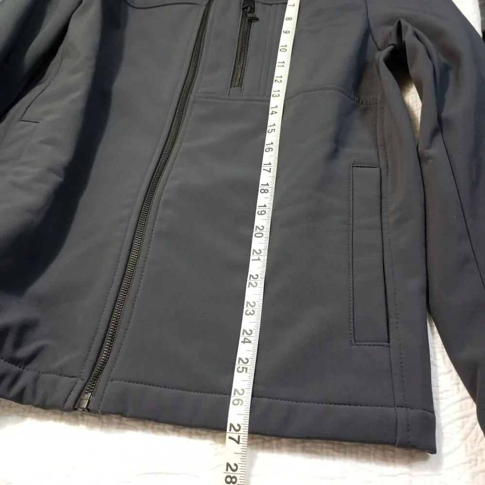 Calvin Klein Mens Gray Softshell Jacket S